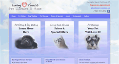 Desktop Screenshot of lovingtouchpetmassage.com